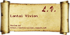 Lantai Vivien névjegykártya